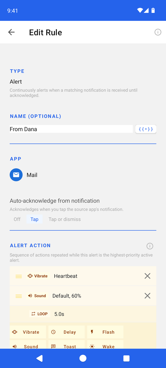 Rules for any app
