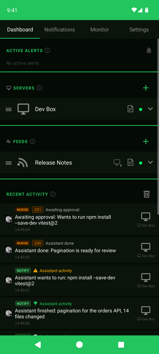 Kick off your prompts and get nudged EXACTLY when it's ready for more
